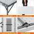 34inch ZENY Fold in Half Square Table, Portable Plastic Dining Card Table for Kitchen or Outdoor Party Wedding Event
