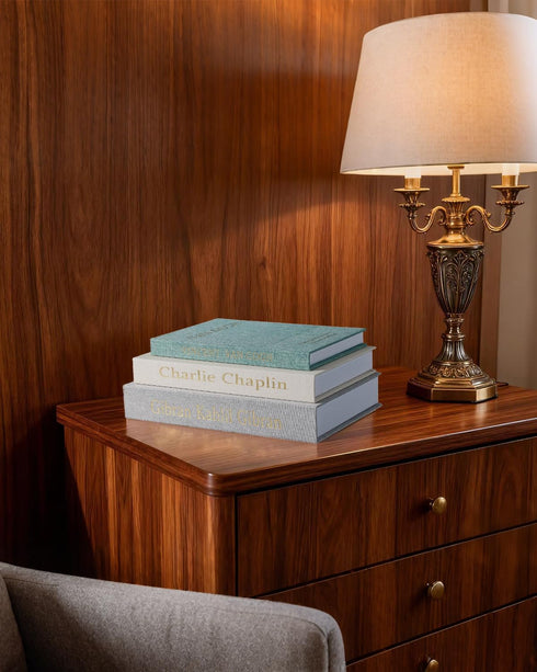 Generic Books-Set 3 WOWO Luxe Linen Decorative of Faux Book with Bookmark, Enhance Your Coffee Table, Bookshelf