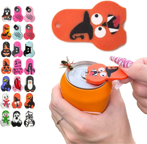 1Pc Soda Can Opener and Cover,Easy Soda Tab Opener with Stylish Drink