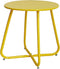 Elevon E-Coated Steel Side Table Weather Resistant Outdoor 17.5 Round End Table