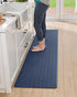 Mats,17"X47",Runner Color&Geometry Anti Fatigue Cushioned Kitchen Floor Rug Non Slip Waterproof,Memory Foam Padded
