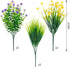 CEWOR 9pcs Artificial Flowers, UV Resistant Fake Plastic Flowers for Home Kitchen Bedroom Cemetery Decor