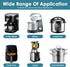 24 Pcs Appliance Sliders for Kitchen Appliances, Self Adhesive Small Appliance Slider for Most Countertops (Gray, Black)