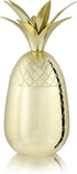Viski Gold Pineapple Tumbler with Lid, 16 Oz Stainless Steel Tumbler Cup for Mai Tais, Tiki Drinks, and Craft Cocktails