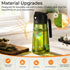 2 1 Set 16OZ/470ML Set 2 COOLMI Oil Sprayer for Cooking, in Olive Oil Dispenser Bottle for Kitchen, Food-Grade Glass