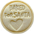 R&M Baked for Santa Pastry and Cookie Stamper, Christmas Cookie Stamper - Red, 2.5"