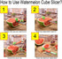 YIDADA Watermelon Windmill Cutter Slicer, Stainless Steel Fruit Tools with Melon Scoop for Quick Cutting