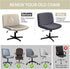 Armless Chair(1PC,Dark Criss Cross Chair Cover Water Resistant Jacquard Vanity Chair Cover Elastic Mid Back Wide Seat