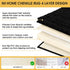 Upgrade Luxury Black Bathroom Rug Mat, 17"x47.5", Ultra Soft Thick Absorbent Non-Slip Chenille