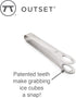 Outset Stainless Steel Ice Tongs, 8-Inch Length