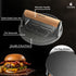 6.1 Smash Burger Press | Cast Iron Hamburger Smasher Tool | Flat-Edge Meat Press for Hamburgers, Bacon, Outdoor Kitchen