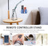 Healifty 5pcs Remote Control Holder with Hook, Wall Mounted Media Storage Box for Home Bedroom (Blue)
