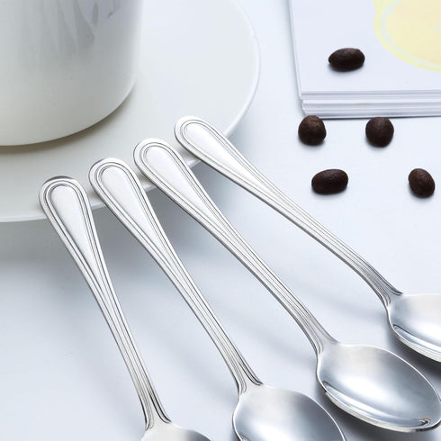 24 PCS 4.7 Demitasse Espresso Spoons Set, Stainless Steel Small Spoons for Coffee Bar, Dishwasher Safe
