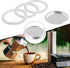 Silicone Gaskets Stainless Filter Replacement Set for Moka Coffee Maker (6 cup)