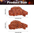 Vkinman 4Pcs Artificial Lifelike Steak Fake Cooked Roast Beef Simulated Food Steak Meat Model for Kitchen Home Market