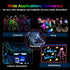 MaxLax 9.8ft/3m Pack 360 EL Wire Purple, Portable Battery Neon Light Strip Cuttable Glowing Rope Lights for Parties