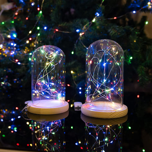 Etinga 10 Pack 10 3.3ft 10 Pack) Fairy Lights Battery Operated String Lights, LED on Silvery Copper Wirefor Flowers