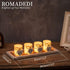 13.5 inch Romadedi Wooden Decorative Tray Candle Holder - Wood Long Narrow Tray Home Decor Small Rustic Farmhouse