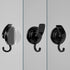 Heavy Duty Vacuum Suction Cup Hooks, Matte Black Plated Super Suction for Kitchen Bathroom, 1 Pack