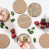 Tebery 20 Pack Round 3.9" Absorbent Cork Coasters for Drinks, Office, Home, 1/5" Thick