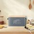 Bread Box for Kitchen Countertop - GA Homefavor Bread Bin with Bamboo Lid, 11.56" x 6.7" x 5.5", Grey