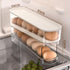 Auto Rolling Fridge Egg Organizer, Space Saving Eggs Dispenser for Refrigerator Storage, Home Egg Holder