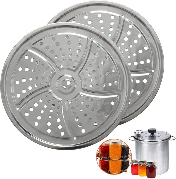2Pack Canner Rack for Pressure Canner, 11-Inch Stainless Steel Pressure Cooker Rack, Compatible with Presto,
