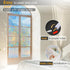 Rainbow Window Privacy Film - Decorative Stained Glass Window Tint, 17.5 Inch x 78.74 Inch