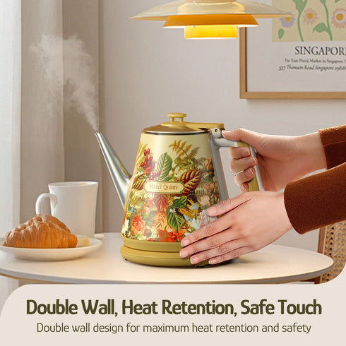 1 34 304 800W Hazel Quinn Retro X Eduardo Recife Collaboration Electric Kettle- Litres / Ounces Retro Small Tea Kettle
