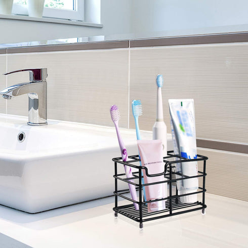 HYRIXDIRECT Toothbrush Holders for Bathrooms, Stainless Steel Rustproof Electric Toothbrush Organizer