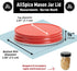 AllSpice Rust-Proof Narrow Mouth Aluminum Mason Jar Lids, Leak-Proof 12-Pack, Red Narrow