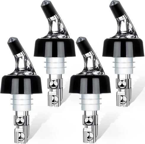 Automatic Measured Bottle Pourer, Quick Shot Spirit Measure Pourer, 1oz/30ml (4 pack) for Home Bar Tools