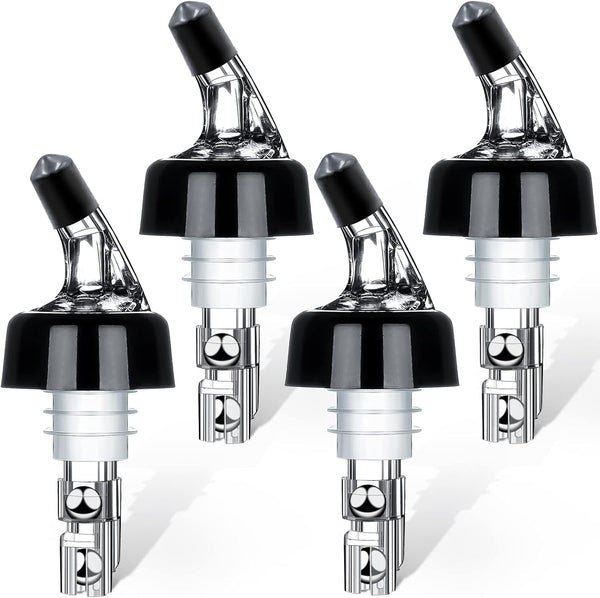 Automatic Measured Bottle Pourer, Quick Shot Spirit Measure Pourer, 1oz/30ml (4 pack) for Home Bar Tools