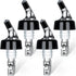 Automatic Measured Bottle Pourer, Quick Shot Spirit Measure Pourer, 1oz/30ml (4 pack) for Home Bar Tools