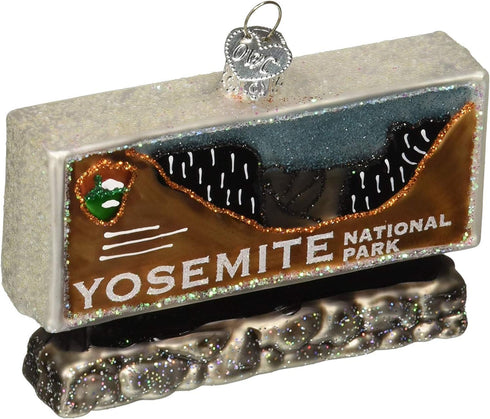 Old World Christmas Ornaments: Yosemite National State Parks Glass Blown Ornaments for Tree
