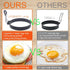 WOWITIS 4'' Set, 4 Packs 1X 1X Upgrade Large Egg Rings Stainless Steel Round Egg Maker Mold, Anti-scalding Grill, Oil