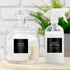 Minimalist Laundry Room Labels, 30 Matte Waterproof Labels for Jars and Detergent Dispensers, Black