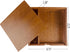 6.73x6.73x1.38inch) Wood Gift Box with Sliding Top, JBOS Discrete Sliding-Lid Wooden Boxes Photo Box Wedding Memory Box