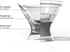 Host Freeze Insulated Martini Cooling Cups, 2 Pack, 9 oz, Plastic Freezer Gel Chiller, Grey