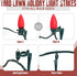 BeapTcely 12 Inches C7 C9 (50, Christmas Light Stakes Universal Yard Lawn Holiday Light Stakes String Lights Ground