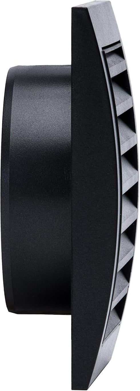 Vent Systems 4'' Inch Anthracite Air Vent Cover, Louvered Dryer Vent Cover for Exhaust and Supply Air Register