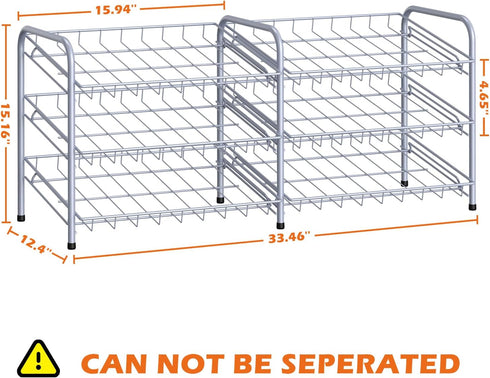 MOOACE Can Rack Organizer, 2 in 1 Can Storage Dispenser, Holds up to 72 Cans, Pantry Kitchen Cabinet