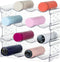 Clear Water Bottle Organizer, 4 Pack Stackable Bottle Storage Rack for Wine and Tumbler, Cabinet Organization