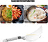 Framendino Stainless Steel Crescent Pot Strainer, Handle Strainer Pan for Noodles, Vegetables, Spaghetti