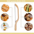 Wooden Bread Bow Knife, 15.7" Serrated Bagel Cutter for Homemade Bread, Kitchen Gift for Baker