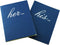 Wedding Vow Book, His and Her Bridal Shower Gifts Booklet Journal, Deep Blue Personalized Notebook, Set of 2
