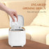 Mini Countertop Trash Can with Press Type Lid, 12 Rolls of Trash Bags, Tiny Desktop Trash Can for Bathroom, Home Office