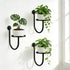 XNGZY Wall Planters for Indoor Plants, 3 Pack Wall Mounted Plant Holder, Metal