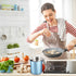 Chihee 2L Stainless Steel Grease Container with Fine Mesh Strainer, Dust-proof Lid, Non-slip Tray for Kitchen