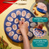 Crafted Containers 22-Count Deviled Egg Carrier with Lid & Handles, Portable Tray, Dishwasher-Safe Blue